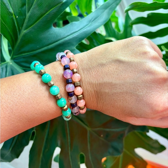 Agate & Hematite bracelet - Picture 6 of 6